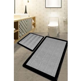 Chilai Home Barley Black Djt 2'li Set Banyo Halısı