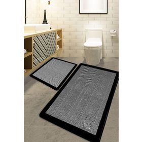 Chilai Home Barley Black Djt 2'li Set Banyo Halısı