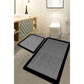Chilai Home Barley Black Djt 2'li Set Banyo Halısı