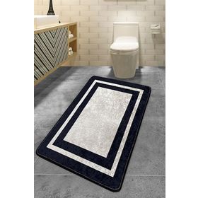 Chilai Home Black Frame 70x120 cm Banyo Halısı