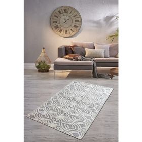 Chilai Home Blome Gri Djt 160x230 cm Dekoratif Salon Halısı