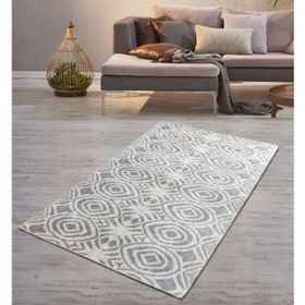 Chilai Home Blome Gri Djt 80x150 cm Dekoratif Salon Halısı