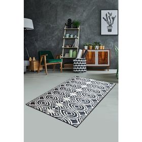 Chilai Home Blome Siyah Djt 120x180 cm Dekoratif Salon Halısı