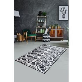 Chilai Home Blome Siyah Djt 60x140 cm Dekoratif Salon Halısı