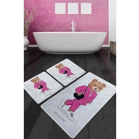 Chilai Home Boss Girl Djt 3'lü Set Banyo Halısı
