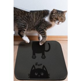 Chilai Home Bounce Cat Gri Elekli Tuvalet Önü Kedi Kumu Paspası
