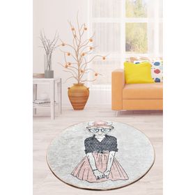 Chilai Home Cat Women Djt 100x100 cm Dekoratif Salon Halısı
