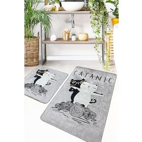 Chilai Home Catanic 2'li Set Djt Banyo Halısı