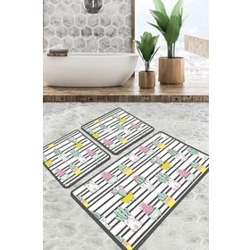 Chilai Home Catinus Cactus Djt 3'lü Set Banyo Halısı
