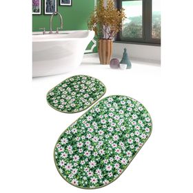 Chilai Home Cladant Djt 2'li Set Banyo Paspası Kaymaz Tabanlı Banyo Halısı Klozet Takımı