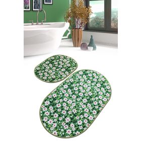 Chilai Home Cladant Djt 2'li Set Banyo Paspası Kaymaz Tabanlı Banyo Halısı Klozet Takımı