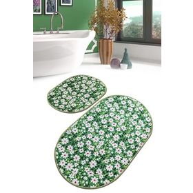 Chilai Home Cladant Djt 2'li Set Banyo Paspası Kaymaz Tabanlı Banyo Halısı Klozet Takımı