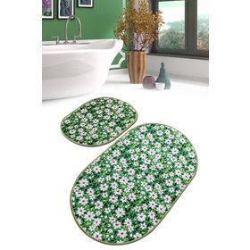 Chilai Home Cladant Djt 2'li Set Banyo Paspası Kaymaz Tabanlı Banyo Halısı Klozet Takımı