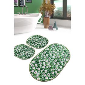 Chilai Home Cladant Djt 3'lü Set Banyo Halısı