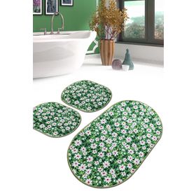 Chilai Home Cladant Djt 3'lü Set Banyo Halısı