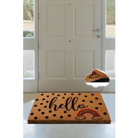 Chilai Home Coco Ciao Doğal Koko kıl Kapı Önü Paspası