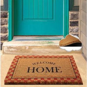 Chilai Home Coco Glamour Red Doğal Koko kıl Kapı Önü Paspası