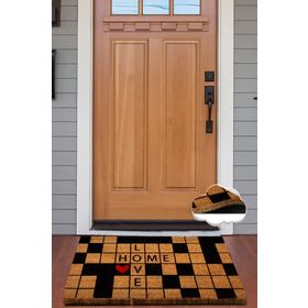 Chilai Home Coco Home Love Doğal Koko Kıl Kapı Önü Paspası