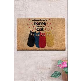 Chilai Home Coco Without A Cat 40x60 cm Doğal Koko Kıl Paspas
