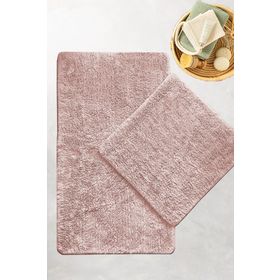 Chilai Home Cotton Basic Pembe 2'li Set Banyo Halısı
