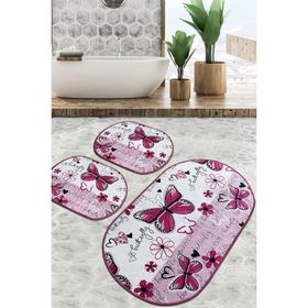 Chilai Home Danous Djt 3'lü Set Banyo Halısı