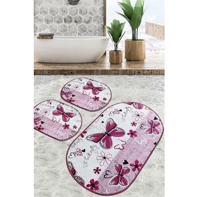 Chilai Home Danous Djt 3'lü Set Banyo Halısı