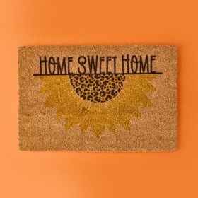 Chilai Home Die Sonne Koko Ayçiçeği Desenli 40x60 cm Renkli Kapı Paspası