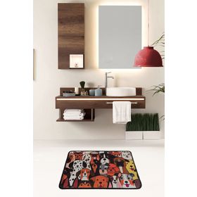 Chilai Home Dogs Djt 40x60 cm Banyo Halısı
