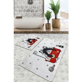 Chilai Home Dogs Shower Djt 2'li Set Banyo Halısı