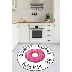Chilai Home Donut Worry Djt 140x140 cm Mutfak Halısı