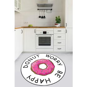 Chilai Home Donut Worry Djt 140x140 cm Mutfak Halısı
