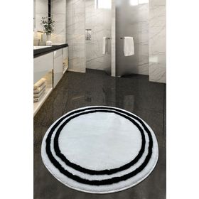 Chilai Home Duplici Beyaz Çap Banyo Halısı