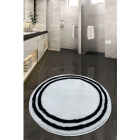 Chilai Home Duplici Beyaz Çap Banyo Halısı
