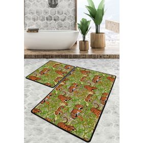 Chilai Home Ferox Djt 2'li Set Banyo Paspası Kaymaz Tabanlı Banyo Halısı Klozet Takımı