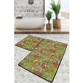 Chilai Home Ferox Djt 2'li Set Banyo Paspası Kaymaz Tabanlı Banyo Halısı Klozet Takımı