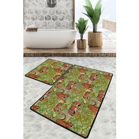 Chilai Home Ferox Djt 2'li Set Banyo Paspası Kaymaz Tabanlı Banyo Halısı Klozet Takımı