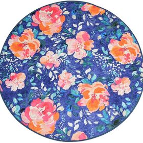 Chilai Home Flowers Djt Çap 100 cm Banyo Halısı