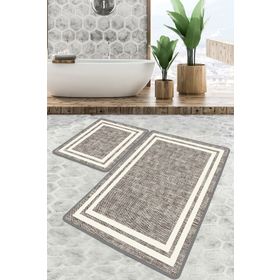 Chilai Home Formica Banyo Halısı Djt 2'li Set Yıkanabilir Banyo Halısı