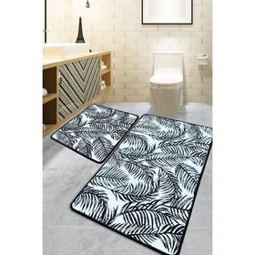 Chilai Home Frond 2'li Set Djt Banyo Halısı
