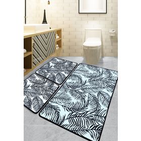 Chilai Home Frond 3'lü Set Djt Banyo Halısı