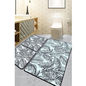 Chilai Home Frond 3'lü Set Djt Banyo Halısı