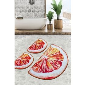 Chilai Home Greyfurt Djt 3'lü Set Banyo Halısı