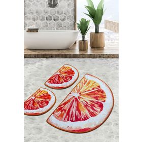 Chilai Home Greyfurt Djt 3'lü Set Banyo Halısı