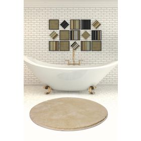 Chilai Home Havai Çap Taş 90x90 cm Banyo Halısı