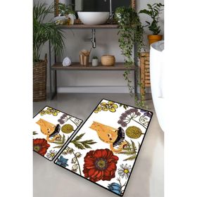 Chilai Home Hennaed Cat Djt 2'li Set Banyo Halısı