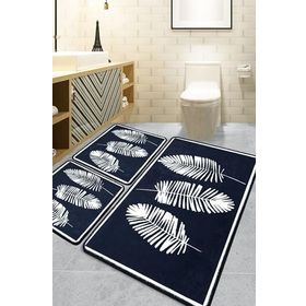 Chilai Home Hoja Siyah 3'lü Set Djt Banyo Halısı