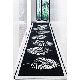Chilai Home Hoja Siyah Djt 80x300 cm Dekoratif Yolluk