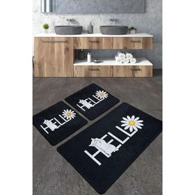 Chilai Home Hola Gato Djt 3'lü Set Banyo Halısı