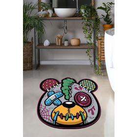 Chilai Home Injured Panda 100x100 cm Banyo Halısı