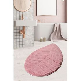 Chilai Home Jungle Leaf Pembe 60x100 cm Banyo Halısı